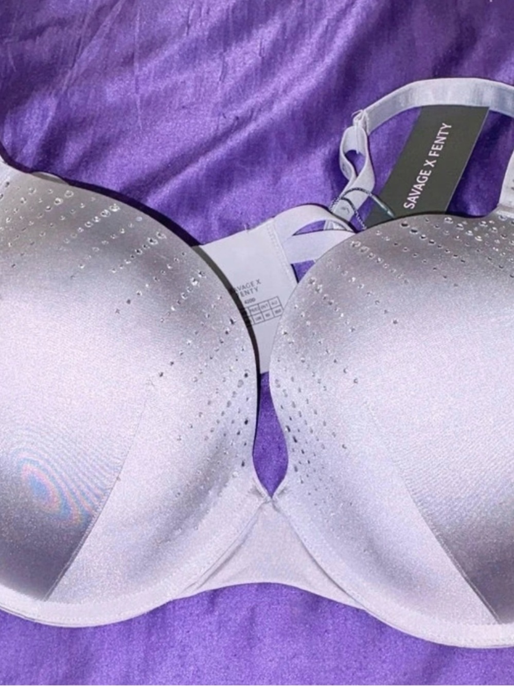 Savage X Fenty Shimmery Lilac Push-Up Bra